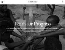 Tablet Screenshot of pearlsforprogress.com